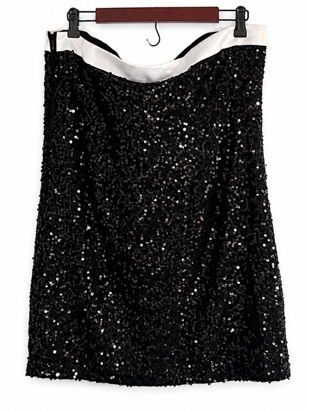 NWT Anthropologie Vineet Bahl Textured Sequin Mini Strapless Dress, L - Picture 6 of 9